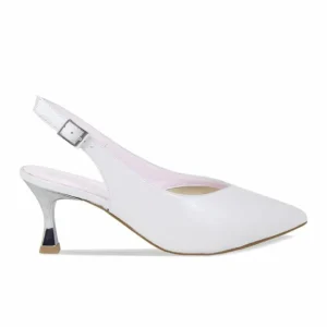 Sole Bliss Audrey: Pale Gray Leather^ Heels
