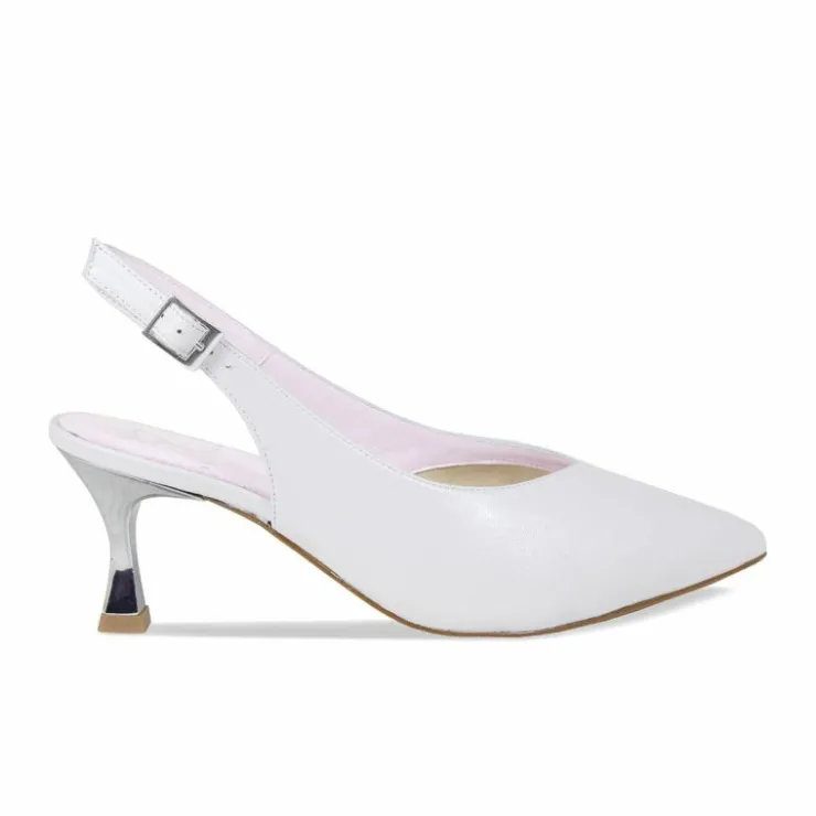 Sole Bliss Audrey: Pale Gray Leather^ Heels