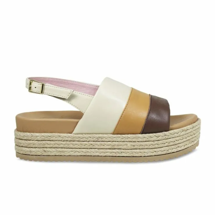 Sole Bliss Bertie: Tan Multi Leather^ Flats | Sandals