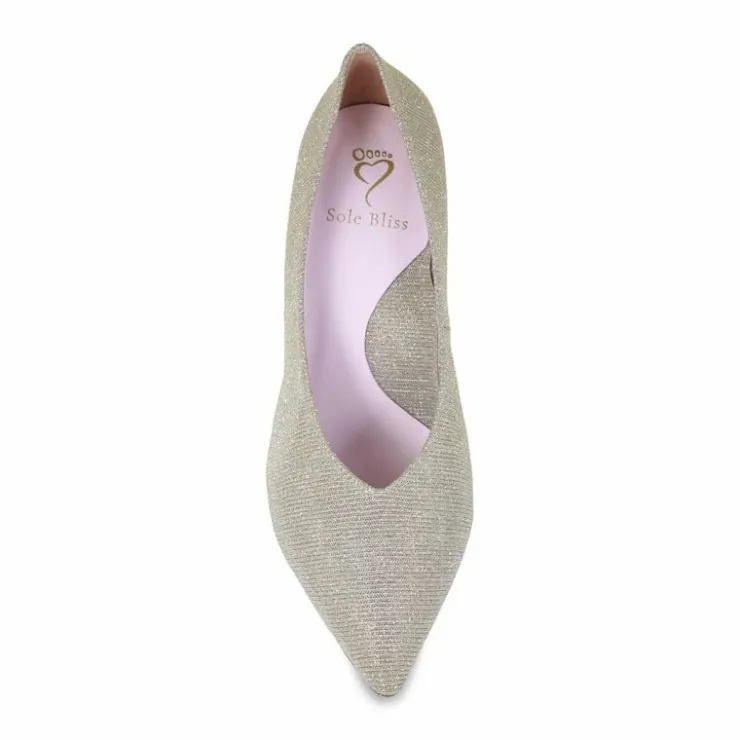 Sole Bliss Carmen: Metallic Taupe^ Heels
