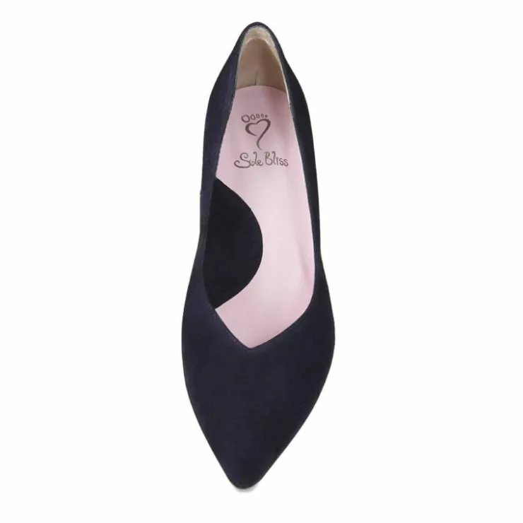 Sole Bliss Carmen: Navy Suede^ Heels