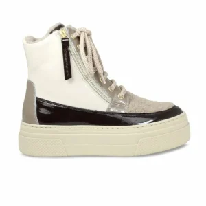 Sole Bliss Destiny: Taupe Multi Patent & Wool Lining^ Flats | Sneakers