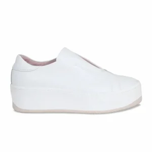 Sole Bliss Drama: White Leather^ Flats | Sneakers