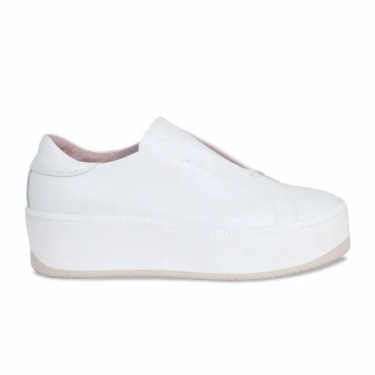Sole Bliss Drama: White Leather^ Flats | Sneakers