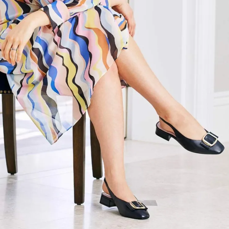 Sole Bliss Faith: Navy Leather^ Flats