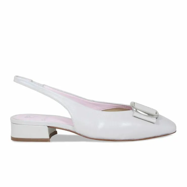 Sole Bliss Faith: Pale Gray Leather^ Flats