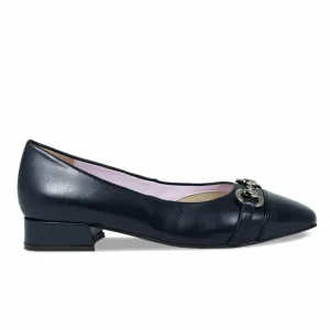 Sole Bliss Felicity: Navy Leather & Patent^ Flats