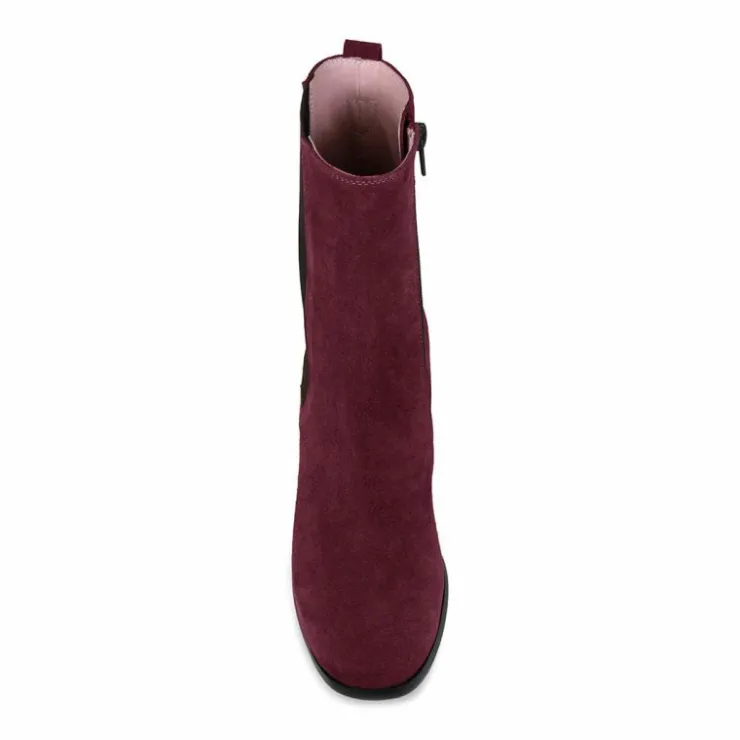 Sole Bliss Fern: Burgundy Suede^ Boots