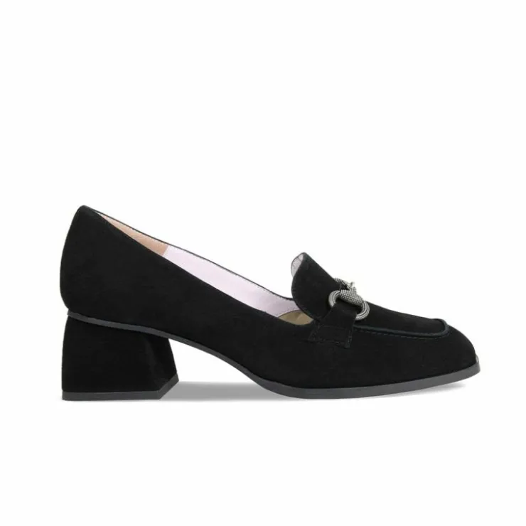 Sole Bliss Giselle: Black Suede^ Heels | Loafers