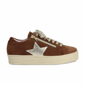 Sole Bliss Hampton Star: Chestnut Suede & Gold^ Flats | Sneakers