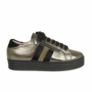Sole Bliss Harley Stripe: Bronze Leather & Luxe Pony^ Flats | Sneakers