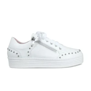 Sole Bliss Haven: White Leather^ Flats | Sneakers
