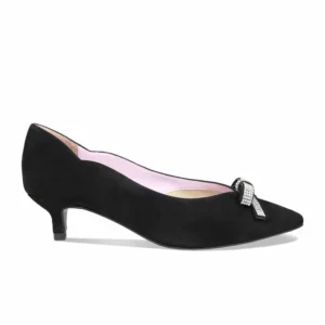 Sole Bliss Kylie: Black Suede & Diamante^ Heels