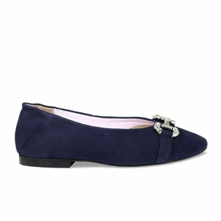 Sole Bliss Lydia: Navy Suede^ Flats