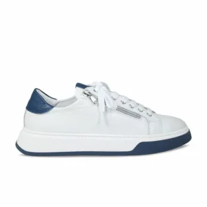 Sole Bliss MEN'S Statement: White Leather & Navy^ Men's Collection