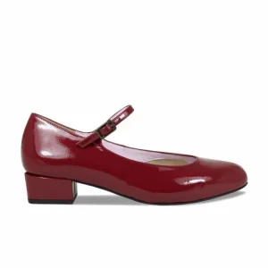Sole Bliss Nancy: Burgundy Leather^ Heels | Flats