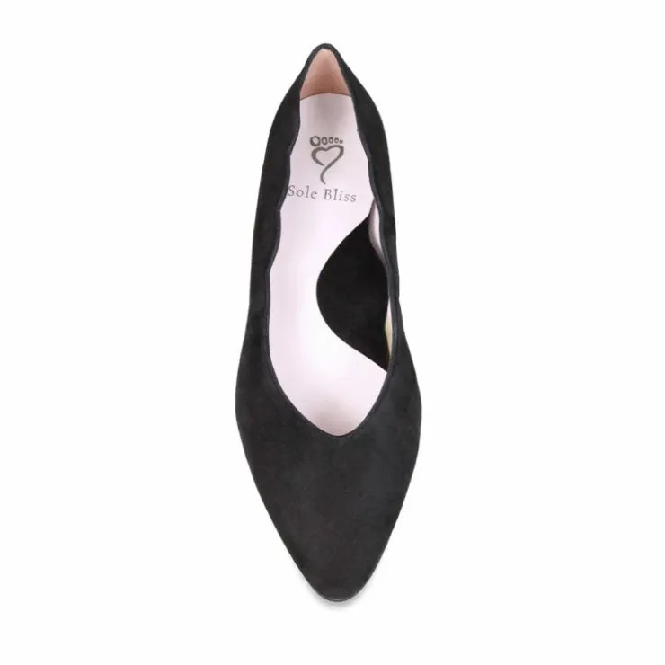 Sole Bliss Nova: Black Suede^ Heels | Flats
