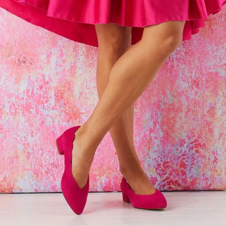 Sole Bliss Nova: Fuchsia Suede^ Heels | Flats