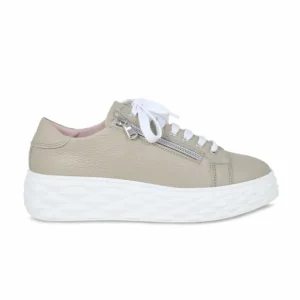 Sole Bliss Palazzo: Taupe Leather^ Flats | Sneakers