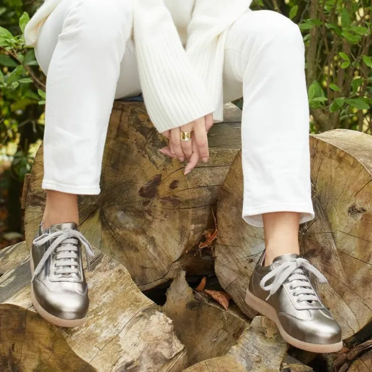 Sole Bliss Pixie: Bronze Leather^ Flats | Sneakers