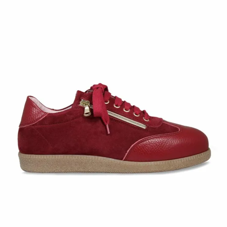 Sole Bliss Pixie: Cherry Leather & Suede^ Flats | Sneakers