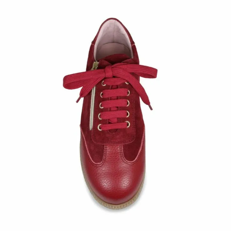 Sole Bliss Pixie: Cherry Leather & Suede^ Flats | Sneakers