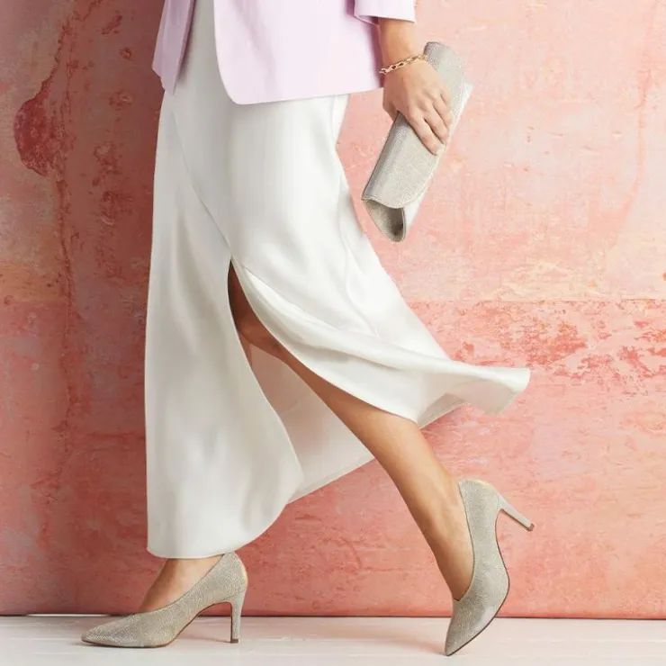Sole Bliss PRE ORDER - Pandora: Metallic Taupe^ Heels | Matching Bags & Shoes