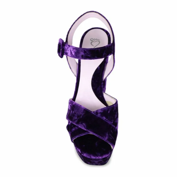 Sole Bliss Remy: Purple Velvet^ Heels | Matching Bags & Shoes
