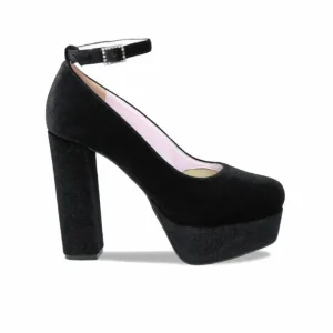 Sole Bliss River: Black Velvet^ Heels