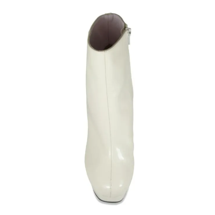 Sole Bliss Ronda: Cream Patent Leather^ Heels | Boots