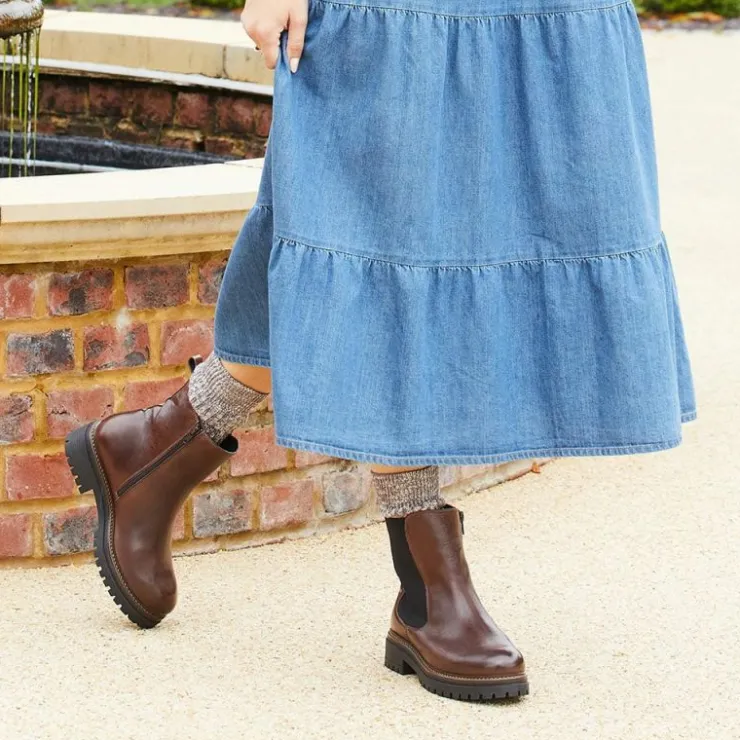 Sole Bliss Roxy: Chestnut Leather^ Boots