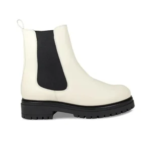Sole Bliss Roxy: Ivory Leather^ Boots