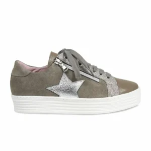 Sole Bliss Star: Taupe Leather & Suede^ Flats | Sneakers