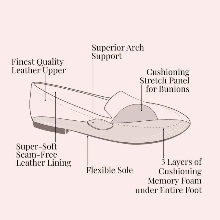 Sole Bliss Tamara: Pale Gray Snake Print Leather^ Flats | Loafers