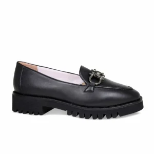 Sole Bliss Terri: Black Leather^ Flats | Loafers