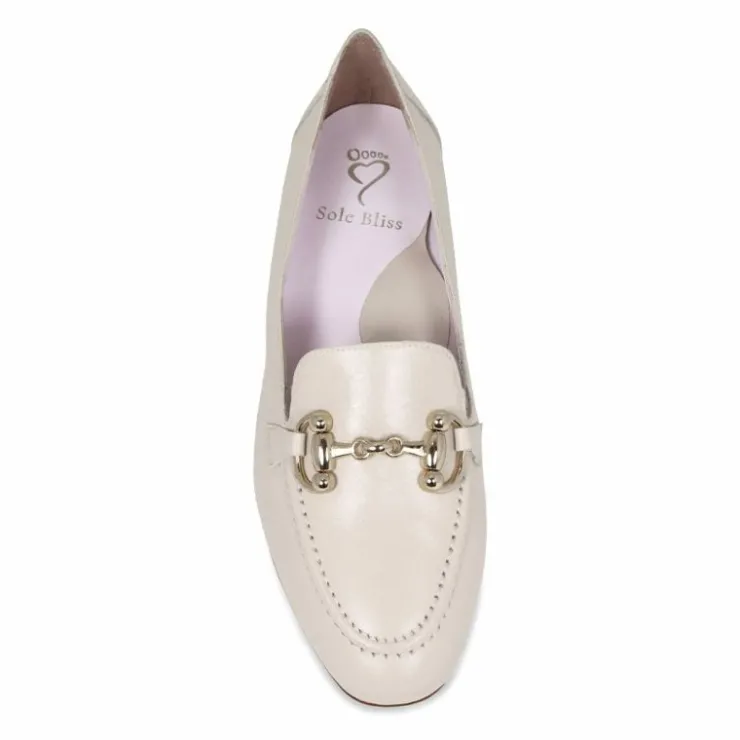 Sole Bliss Trinity: Cream Leather^ Flats | Loafers