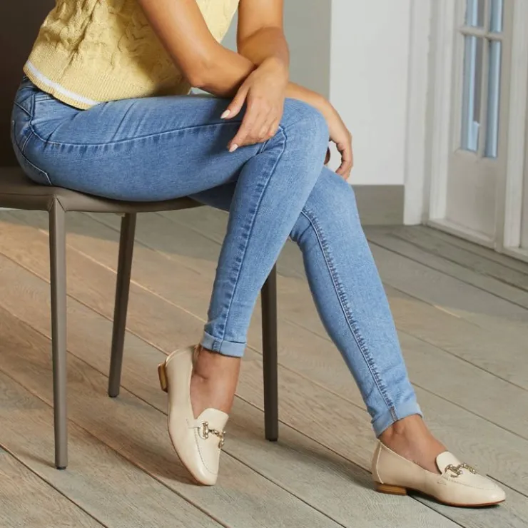 Sole Bliss Trinity: Cream Leather^ Flats | Loafers