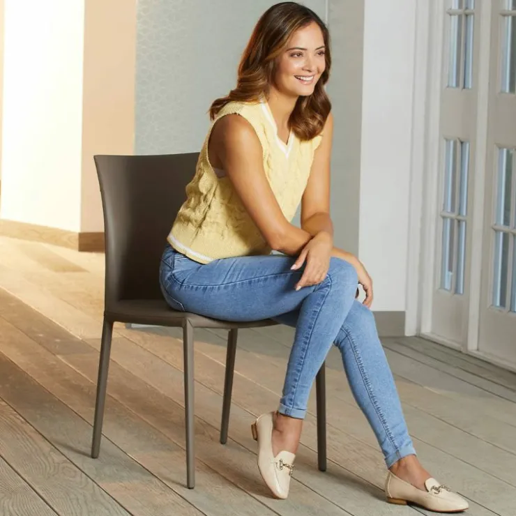 Sole Bliss Trinity: Cream Leather^ Flats | Loafers