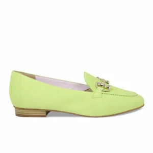 Sole Bliss Trinity: Lime Suede^ Loafers