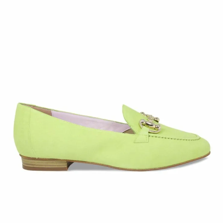 Sole Bliss Trinity: Lime Suede^ Loafers