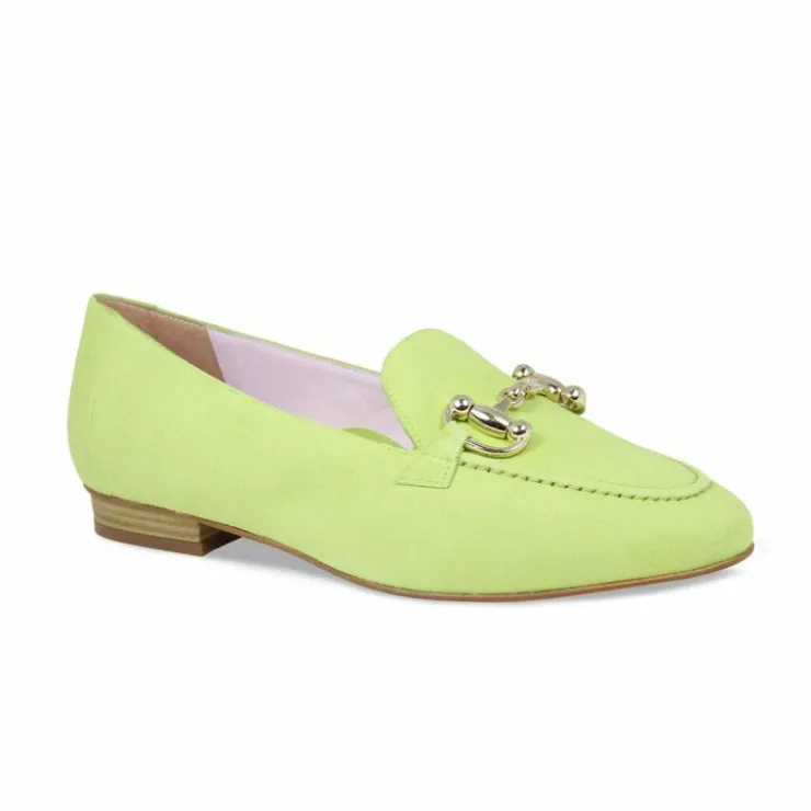 Sole Bliss Trinity: Lime Suede^ Loafers