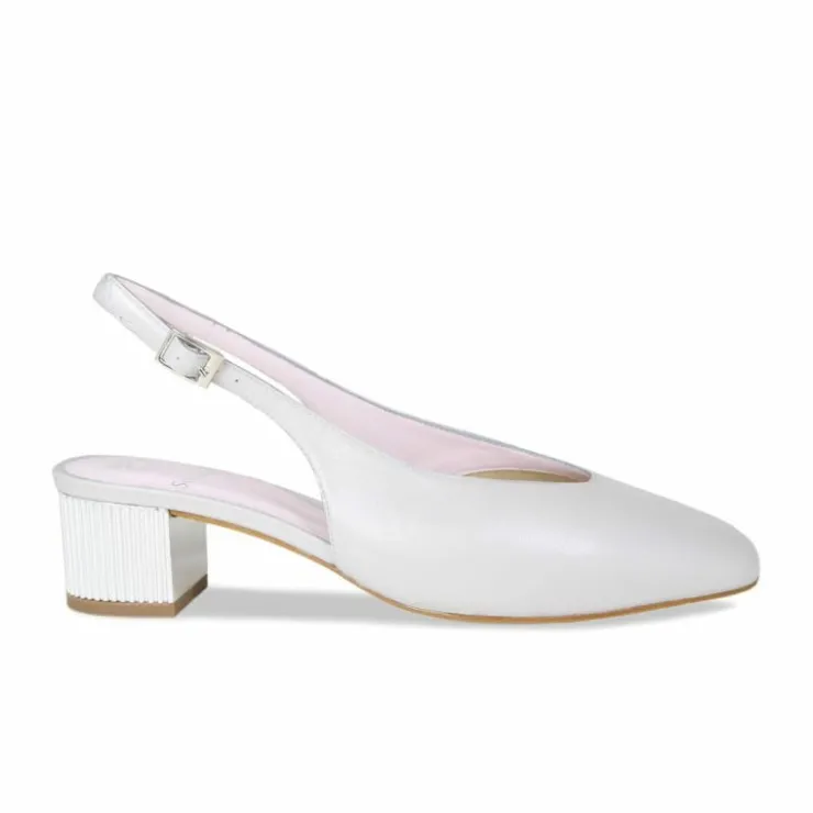Sole Bliss Verity: Pale Gray Leather^ Heels