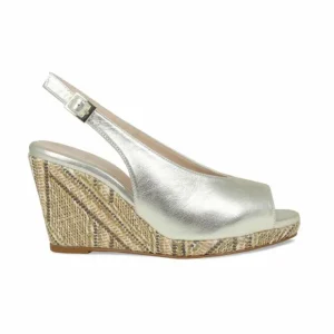 Sole Bliss Whitney: Gold Leather^ Sandals | Wedges